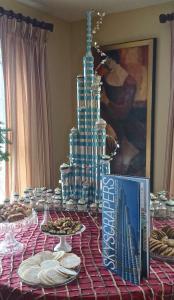Guests will enjoy the delicious Burj Khalifa Cupcake Tower by Genevieve Dupré